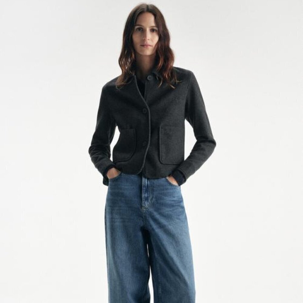 ZARA SOFT JACKET WITH POCKETS SIZE XS 5070/459/807 19" Ptp - Picture 1 of 8